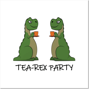 Tea-Rex Party Posters and Art